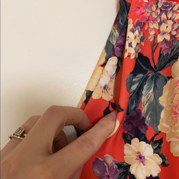 ASOS floral print circle skirt in scuba material - Picture 4 of 6